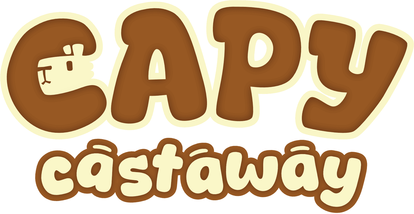 Capy Logo, brown and cream